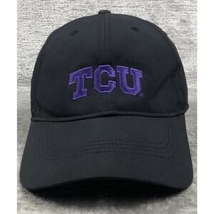 TCU Horned Frogs Nikegolf Black Adjustable Strap Hat Cap